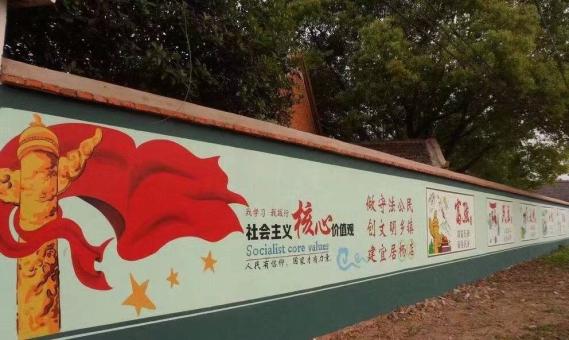 常州墙体广告之彩绘