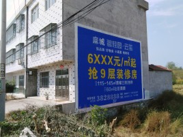 常州墙体广告质量分析